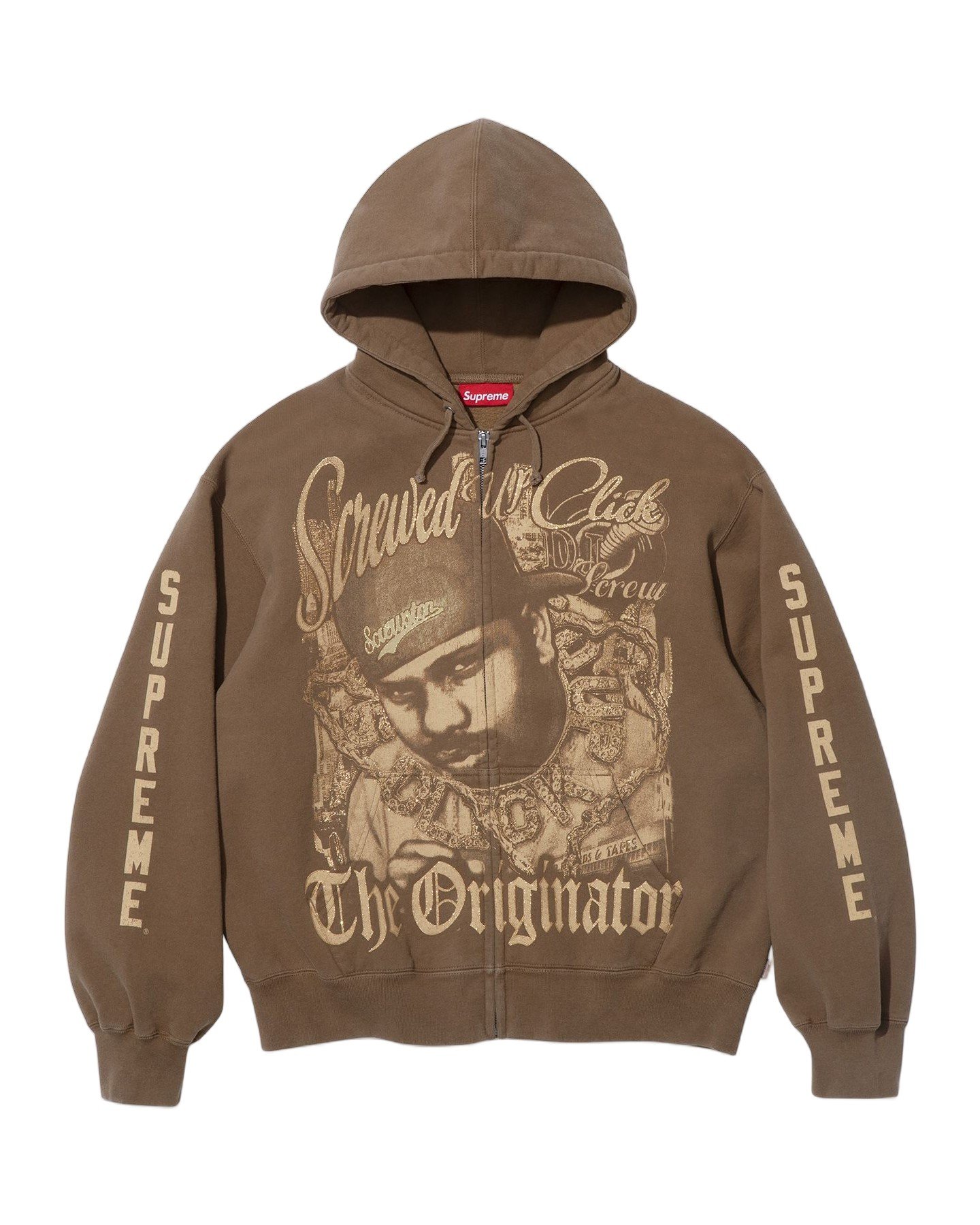 Supreme/DJ Screw Zip Up Hooded Sweatshirt view 6
